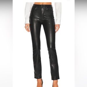 MOTHER leather pants- dazzler skimp